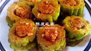 陳皮苦瓜釀的做法和功效
