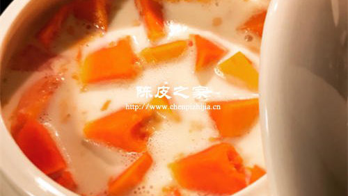 陳皮木瓜栗子寒露煮的功效