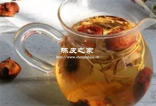 蒲公英玫瑰花和陳皮泡水喝