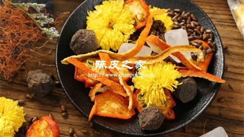陳皮和胎菊枸杞一起泡水喝的功效與作用
