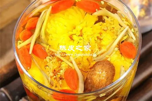 金銀花菊花陳皮枸杞能不能一起泡水喝