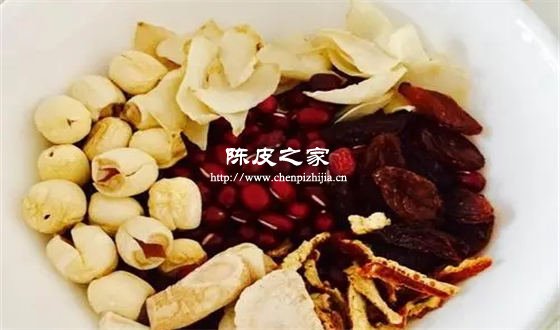 陳皮紅豆蓮子羹材料一覽