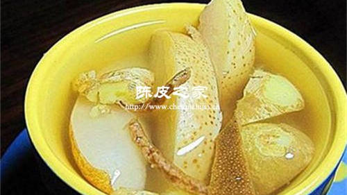 冰糖雪梨中可以加入陳皮嗎