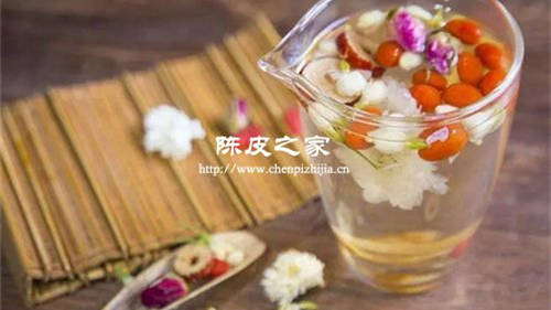 陳皮和參片加菊花枸杞一起泡水喝好嗎