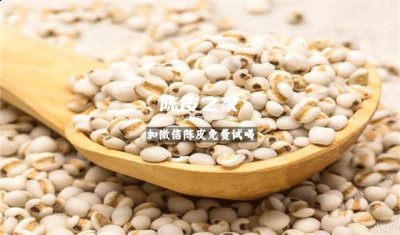 陳皮與薏仁泡水喝有什么功效