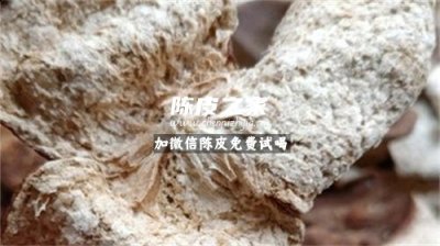 陳皮上長白毛是怎么了