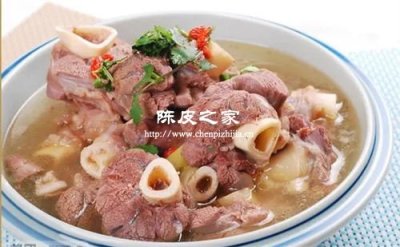 燉羊后腿可不可以放陳皮呢