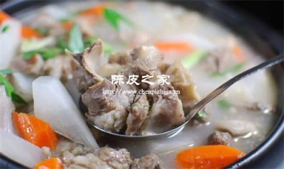 煮羊肉放陳皮起什么作用