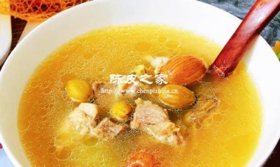 青橄欖陳皮燉瘦肉湯的功效