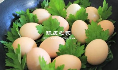 陳皮艾葉煮雞蛋的功效與作用