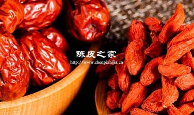 紅棗和陳皮枸杞泡水喝的功效
