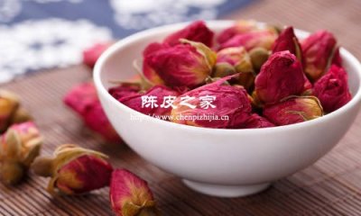 伏苓玫瑰花陳皮泡水喝的功效