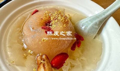 熬冰糖雪梨能放鹽津陳皮嗎