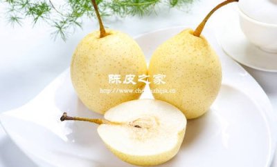 陳皮梨子冰糖三者結合一起煮水的功效與作用