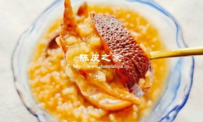 陳皮熬粥熟了的陳皮能吃嗎
