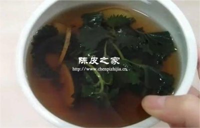 紫蘇陳艾陳皮煮水的功效