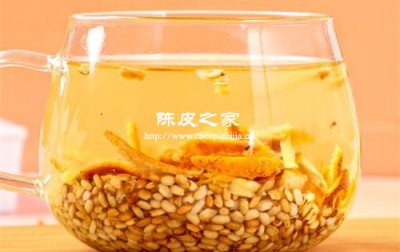 陳皮炒姜米泡水喝有什么功效
