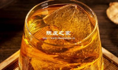 好陳皮泡出水來是什么顏色