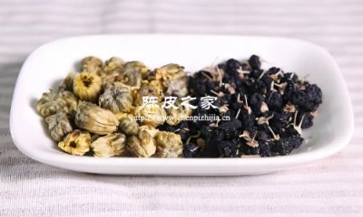 黑枸杞陳皮菊花泡水喝的功效